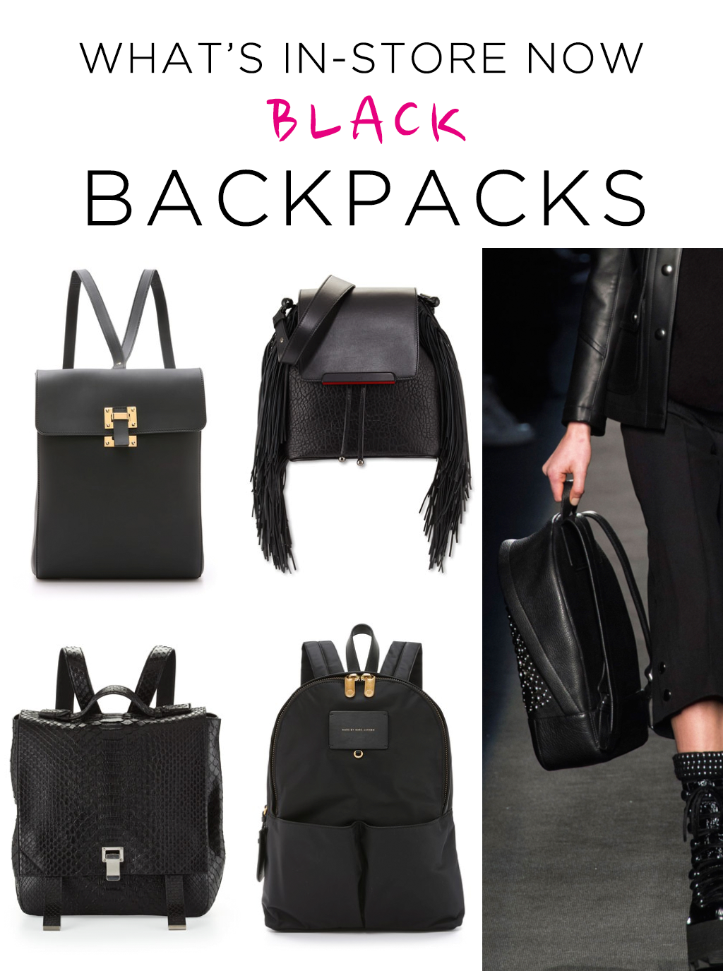 Shop Designer Black Backpacks LadyLUX Online Luxury Lifestyle