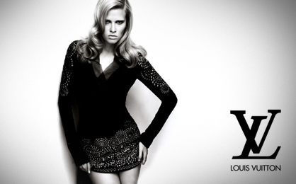 Dove-Loving Luxury Ads: Lara Stone in the Louis Vuitton Spring/Summer 2010  Ad Campaign