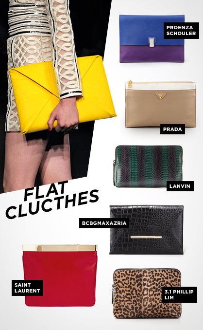 Fall 2013 Handbag Trends: Flat Clutches
