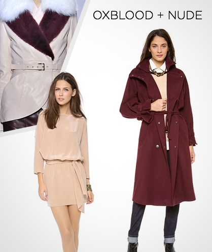 Fall 2013 Color Combinations: Oxblood + Nude