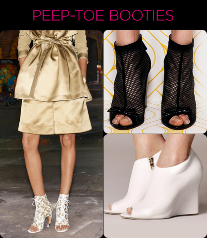 Resort 2014 Footwear Trends: Peep-Toe Booties