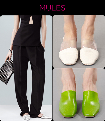 Resort 2014 Footwear Trends: Mules