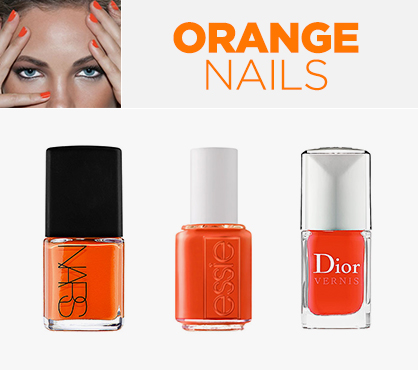 Awesome Orange Beauty Nails