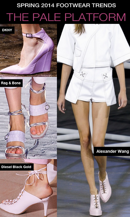 NYFW S/S 14 Footwear Trends: Pale Platforms