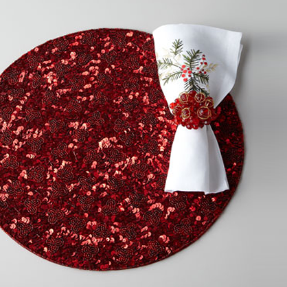 Red Holiday Placemats