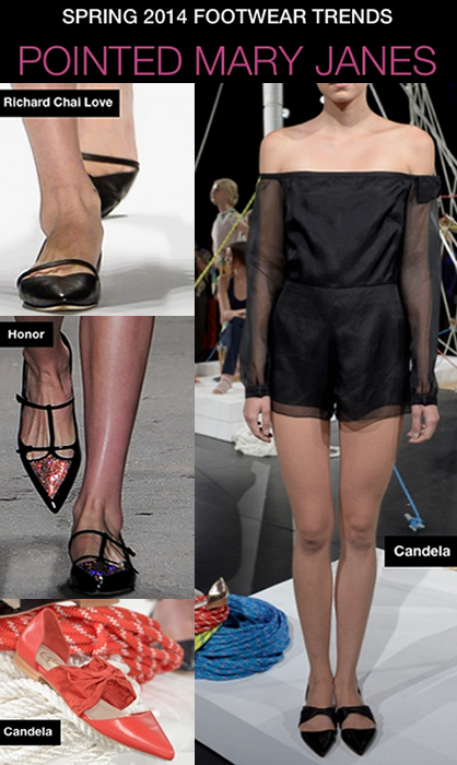 NYFW S/S 14 Footwear Trends: Pointed Mary Janes