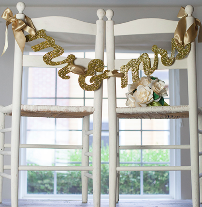 Wedding DIY Ideas: Mr. and Mrs. Banner