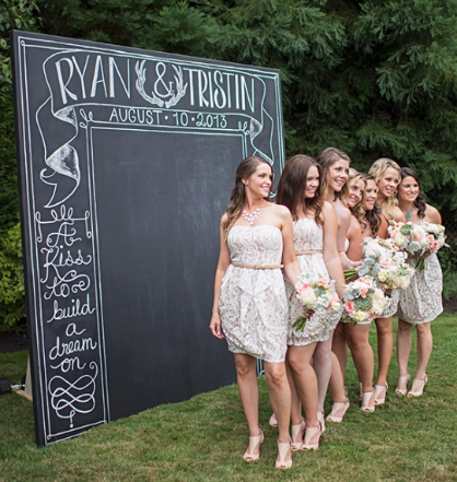 Wedding DIY Ideas: Chalkboard Photo Booth