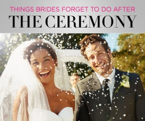 What Brides Forget To Do After The Wedding