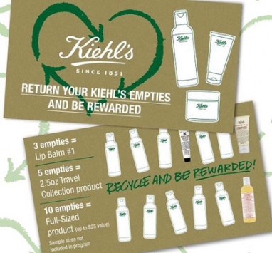 Kiehl’s:  Recycle for Rewards Program