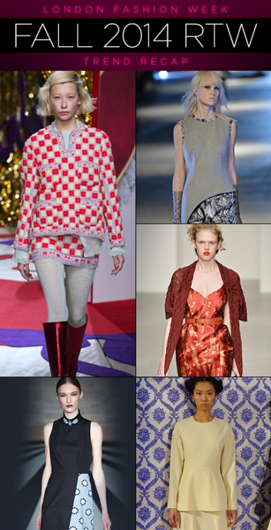 London Fashion Week: Fall 2014 RTW Trend Recap