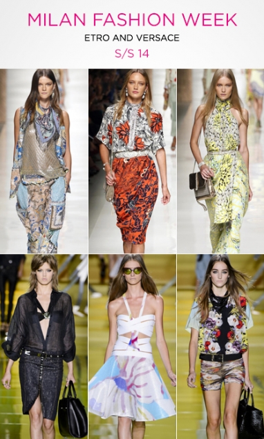 MFW: Etro and Versace S/S 14