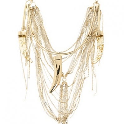 Brass and Lucite Sabre Necklace | LadyLUX - Online Luxury Lifestyle, Technology and Fashion Magazine