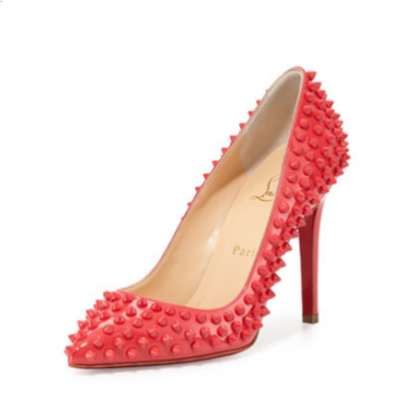 Spiked Patent Pumps