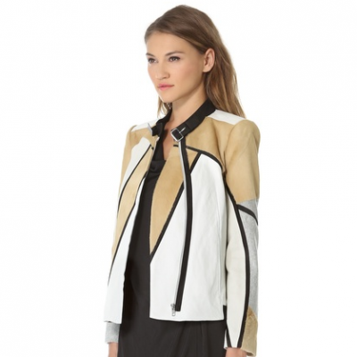 Colorblock Leather Jacket | LadyLUX - Online Luxury Lifestyle, Technology and Fashion Magazine