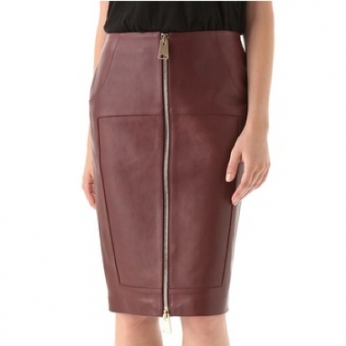 Leather Pencil Skirt