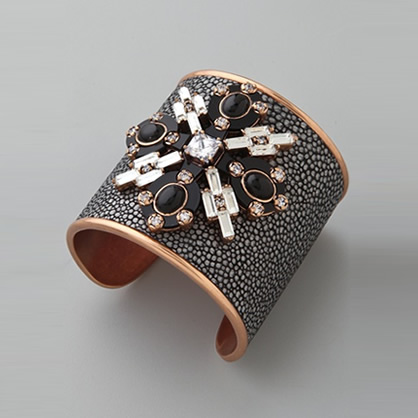 Jeweled Leather Cuff | LadyLUX - Online Luxury Lifestyle, Technology ...